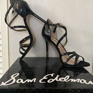 Sam Edelman strappy black sandal heel